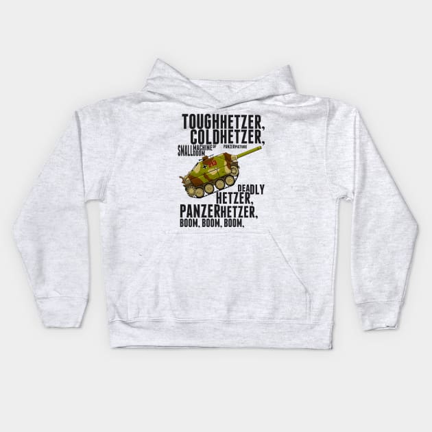 Tough Hetzer Cold Hetzer Kids Hoodie by Panzerpicture